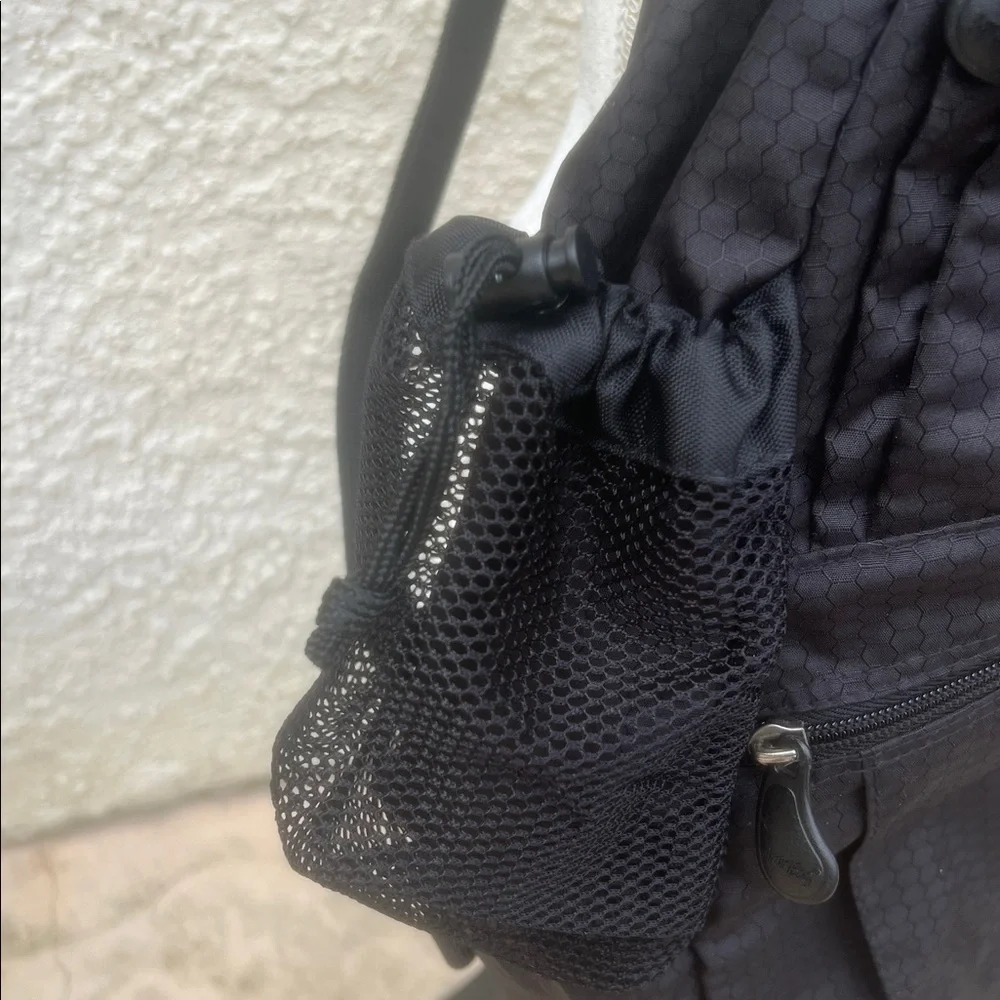 AmeriBag Unisex Large Black Nylon Healthy Back Messenger Backpack Bag